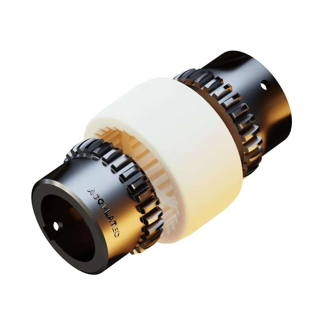 ACOPLAMENTO DE ENGRENAGEM COM CAPA DE NYLON